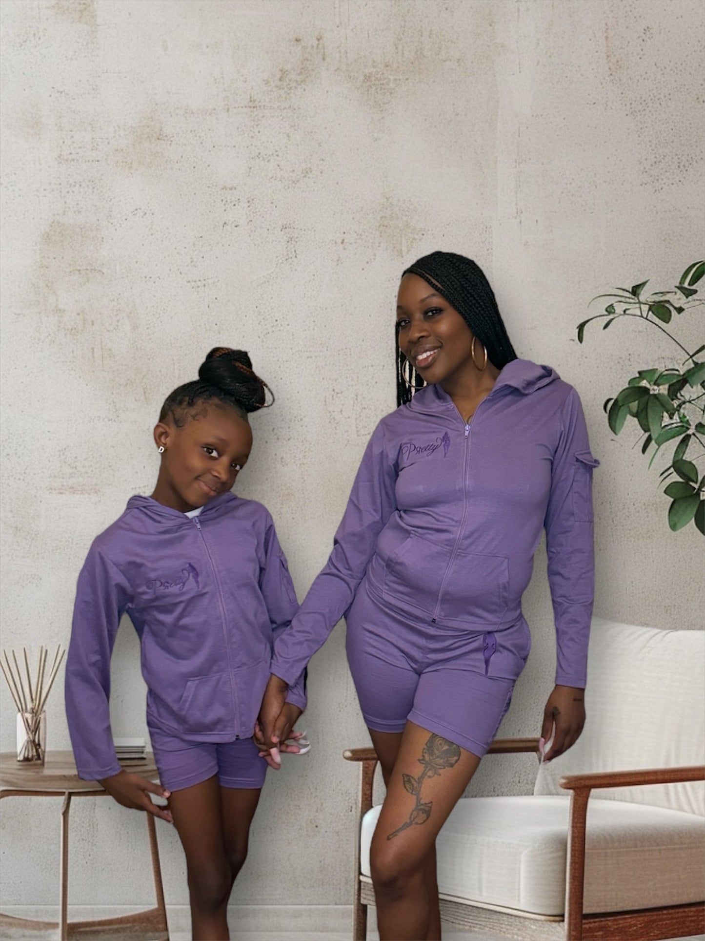 Purple- PRETTY Biker Shorts