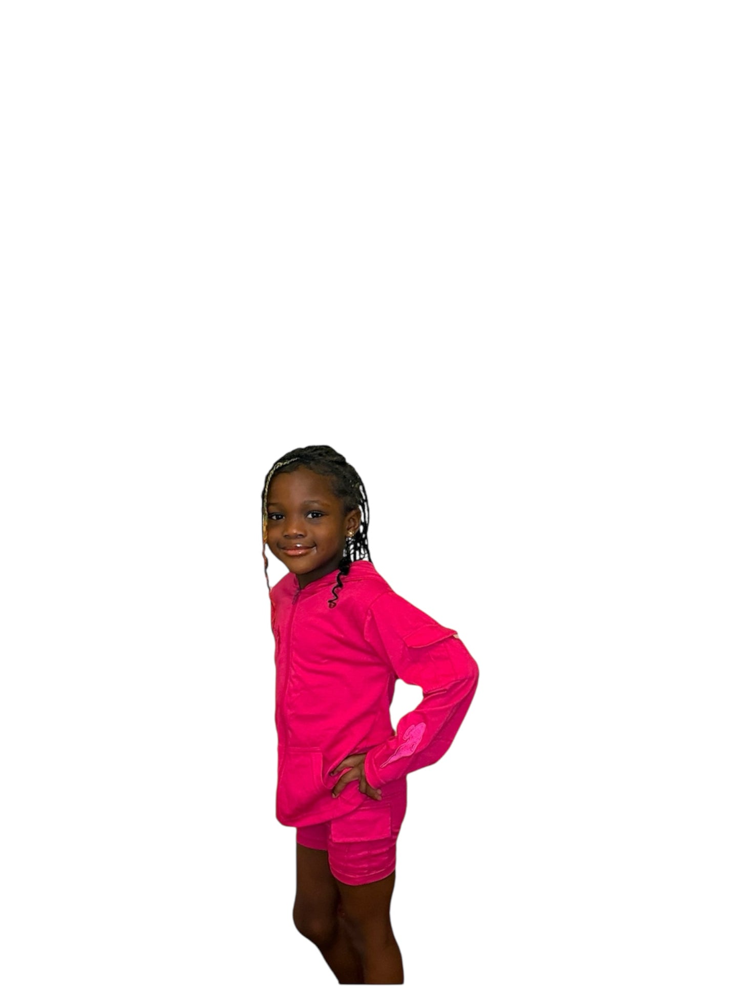 Pink PRETTY Biker Shorts- Little Girls
