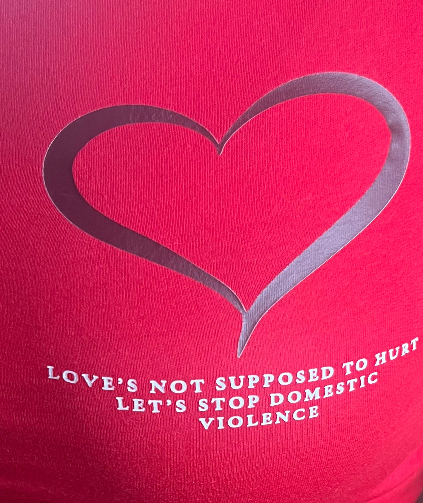 Domestic Violence Tee- Red